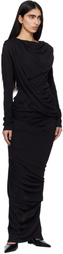 Entire Studios Black Dia Maxi Skirt