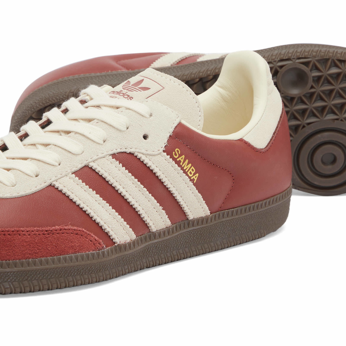 Adidas Samba OG Sneaker in Preloved Ruby/Cream White adidas