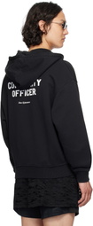 Han Kjobenhavn Black 'Officer' Printed Hoodie