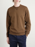 TOM FORD - Logo-Embroidered Cotton-Jersey Sweatshirt - Brown