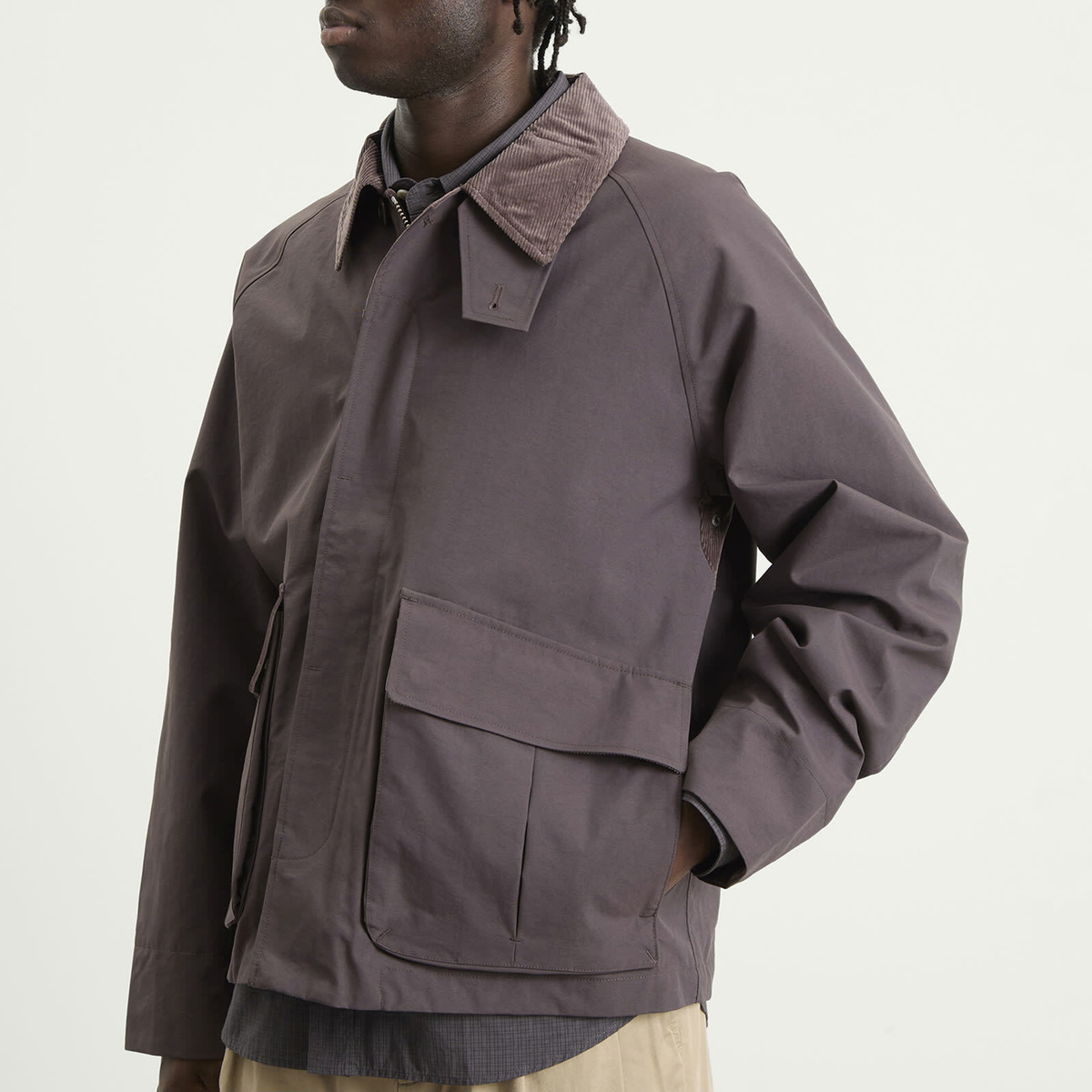 Norse Projects Men's Gribskov Gore-Tex Windstopper Jacket in Shale