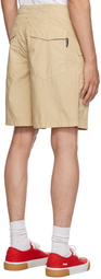 Palm Angels Beige Tornado Shorts