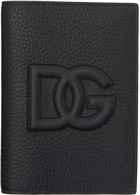 Dolce&Gabbana Black 'DG' Logo Passport Holder