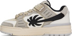 Palm Angels White & Gray Venice Suede Sneakers
