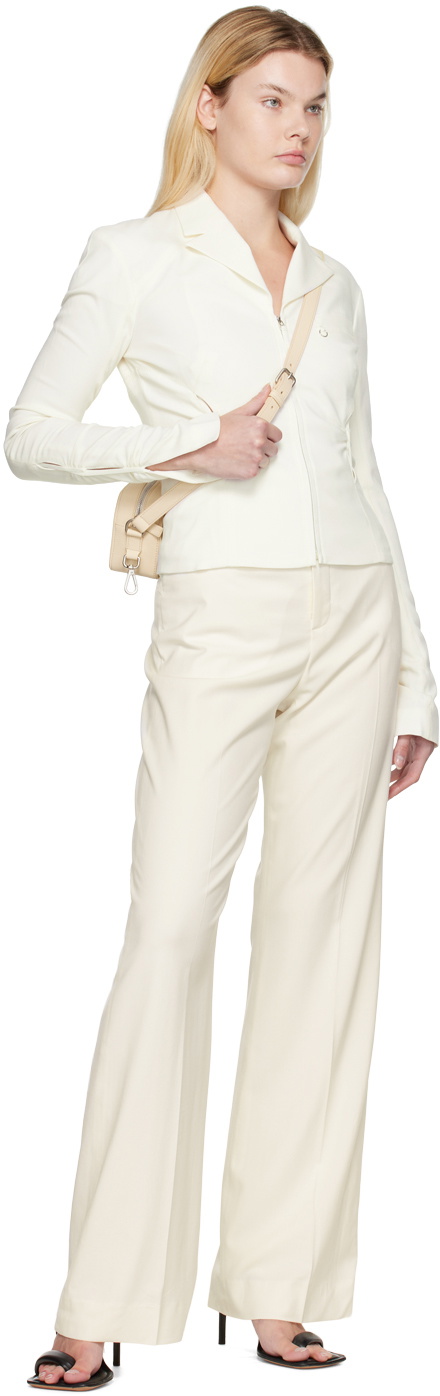 Jacquemus Off-White Le Papier 'La Veste Neru' Jacket Jacquemus Jacquemus Off-White Le Papier 'La Veste Neru' Jacket Jacquemus