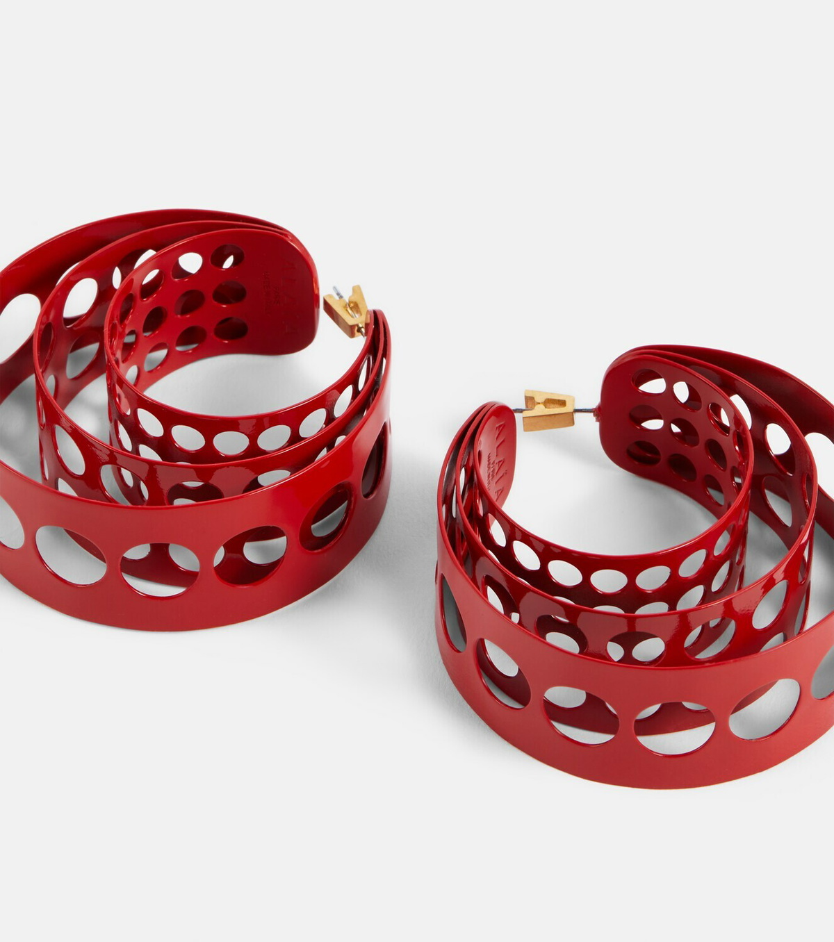 Alaïa Medium hoop earrings ALAÏA