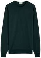 John Smedley Lundy Wool Jumper Dark Green