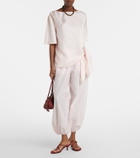Loulou de Saison Mano silk satin top