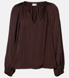 Velvet Lyla satin blouse