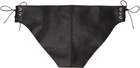 Ludovic de Saint Sernin Black Side Laced Leather Briefs