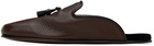 TOM FORD Brown Tassel Loafers