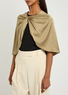 BY Malene Birger Pinlos Twisted Satin Scarf - Beige - One Size