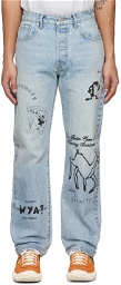 Saintwoods Blue SW Marker Jeans