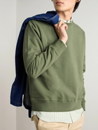 Mr P. - Cotton-Blend Jersey Sweatshirt - Green