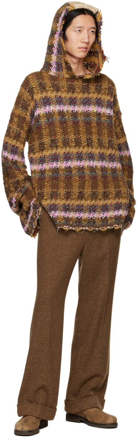 VITELLI Multicolor Distressed Hoodie