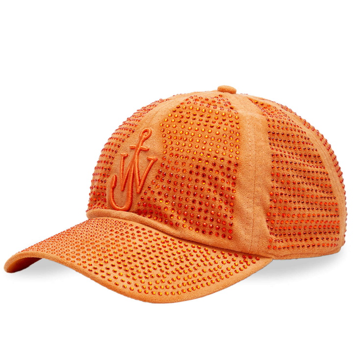 Photo: JW Anderson Women's Crystals Baseball Cap in Orange