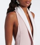 Maticevski Allude asymmetric draped jersey gown