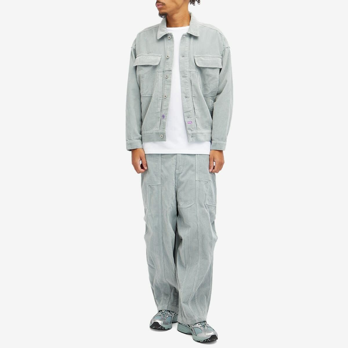 P.A.M. Men's Corduroy Pondering Trousers in Sky Grey