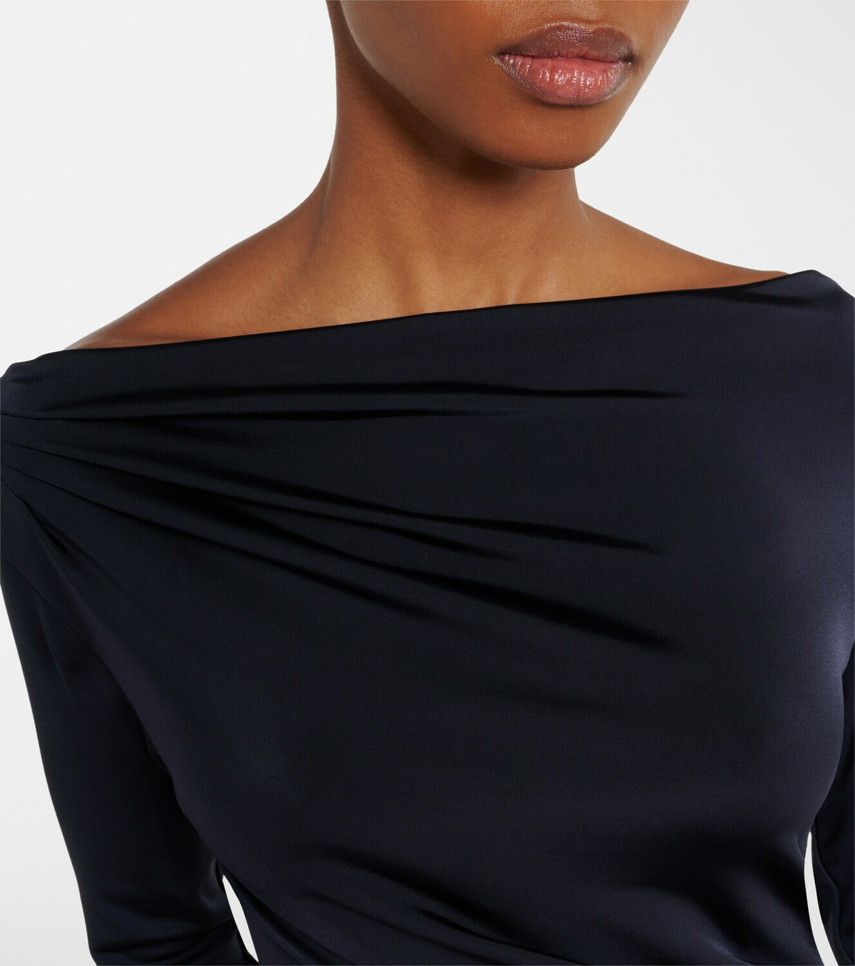 Victoria Beckham Gathered jersey maxi dress