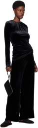 TOTEME Black Wide Trousers