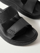 Veja - Etna Logo-Debossed Leather Sandals - Black
