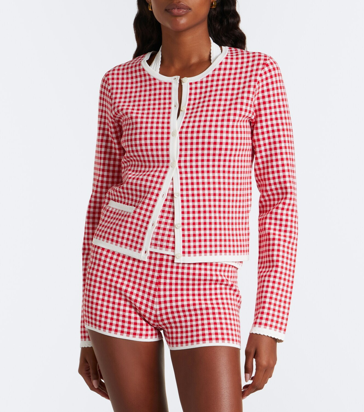 Posse Micah gingham cardigan