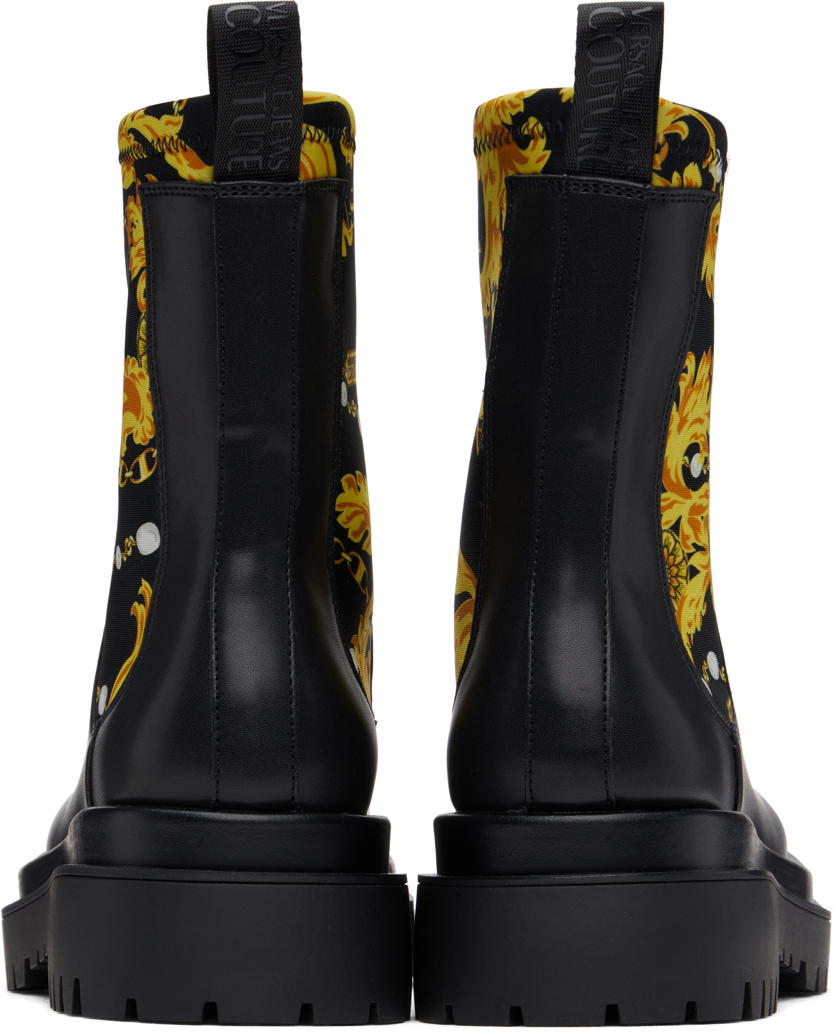 Versace Jeans Couture Black Drew Ankle Chelsea Boots Versace