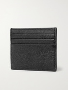 VALENTINO - Valentino Garavani Logo-Debossed Full-Grain Leather Cardholder - Black