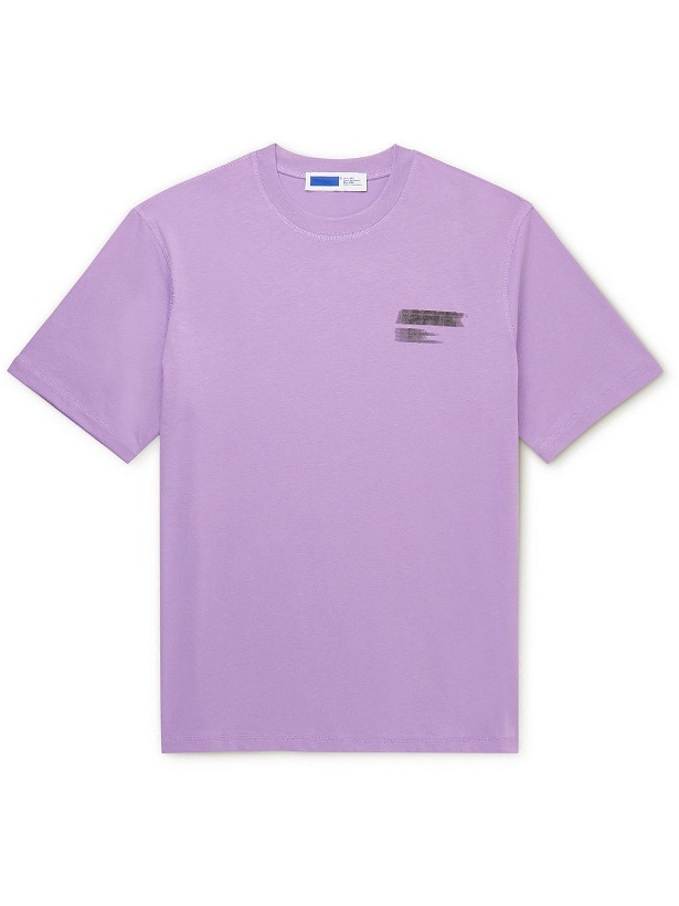 Photo: AFFIX - Reverb Standardised Organic Cotton-Jersey T-Shirt - Purple