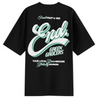 END. Outdoor Sign T-Shirt in Black