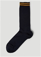 Logo Jacquard Socks in Navy