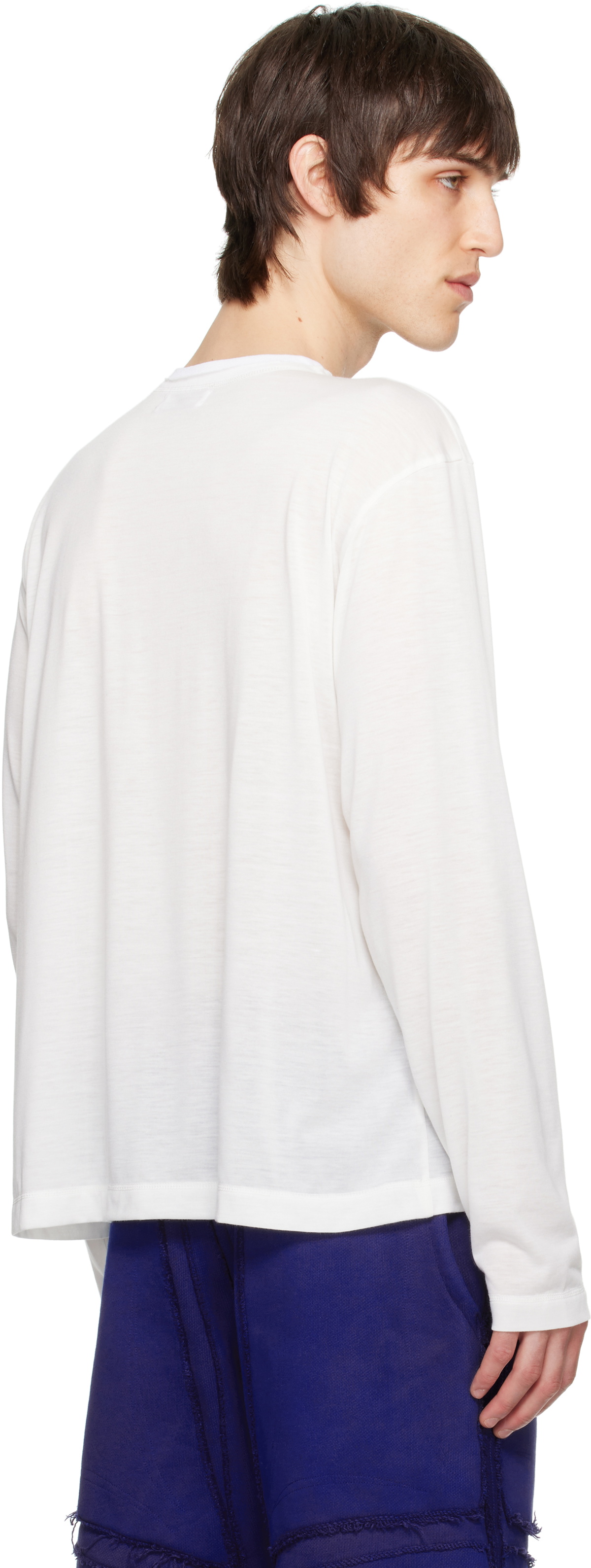YAKU SSENSE Exclusive White Crewneck Mother T-shirt