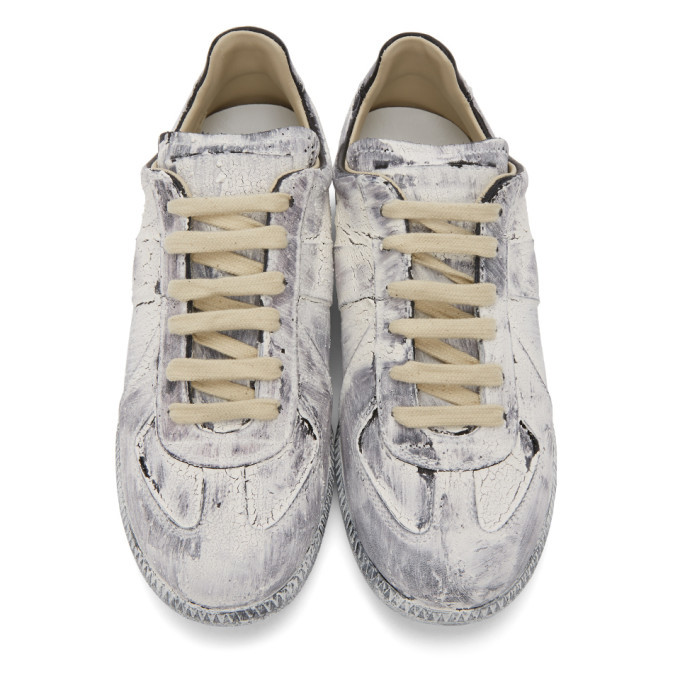 スニーカー Maison Margiela Sneakers Replica In Nappa Bianca Maison Margiela Replica sneakers — MODA