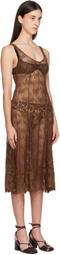 Collina Strada Brown Pamela Maxi Dress