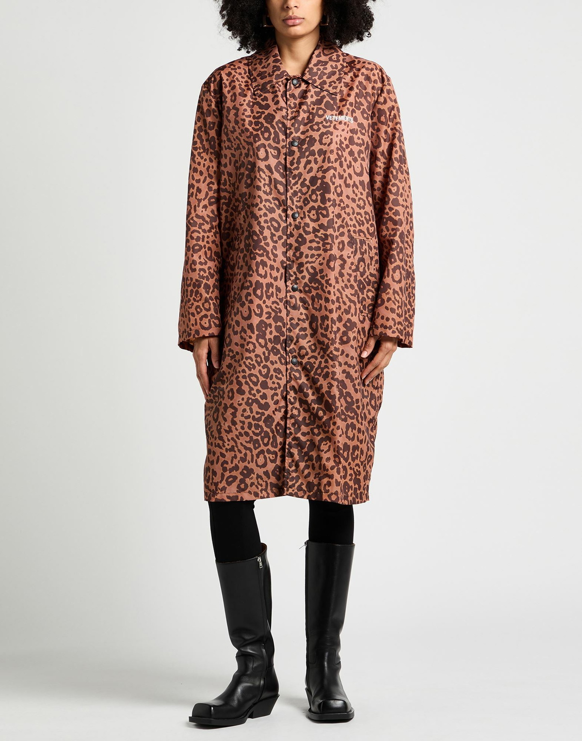 Vetements Womens Overcoat & Trench Coat Rust