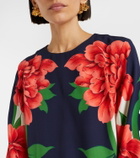 La DoubleJ Supremes printed satin minidress