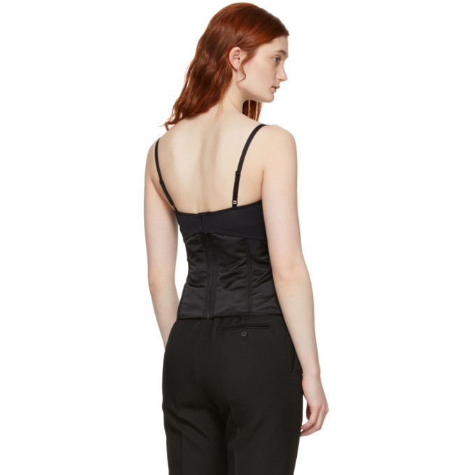 Olivier Theyskens Black Silk Tanepa Corset Top