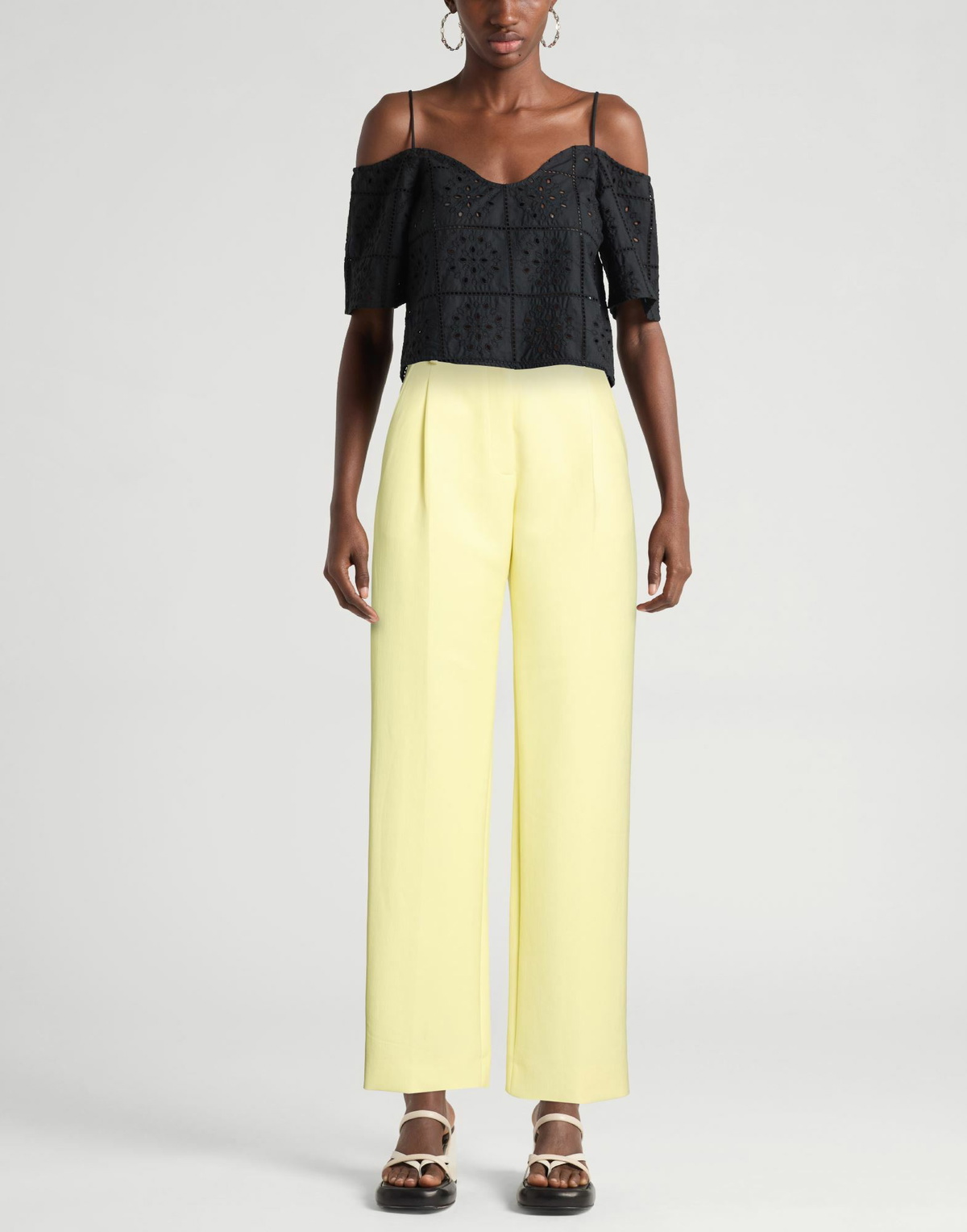 Stine Goya Womens Pants in Pastel yellow