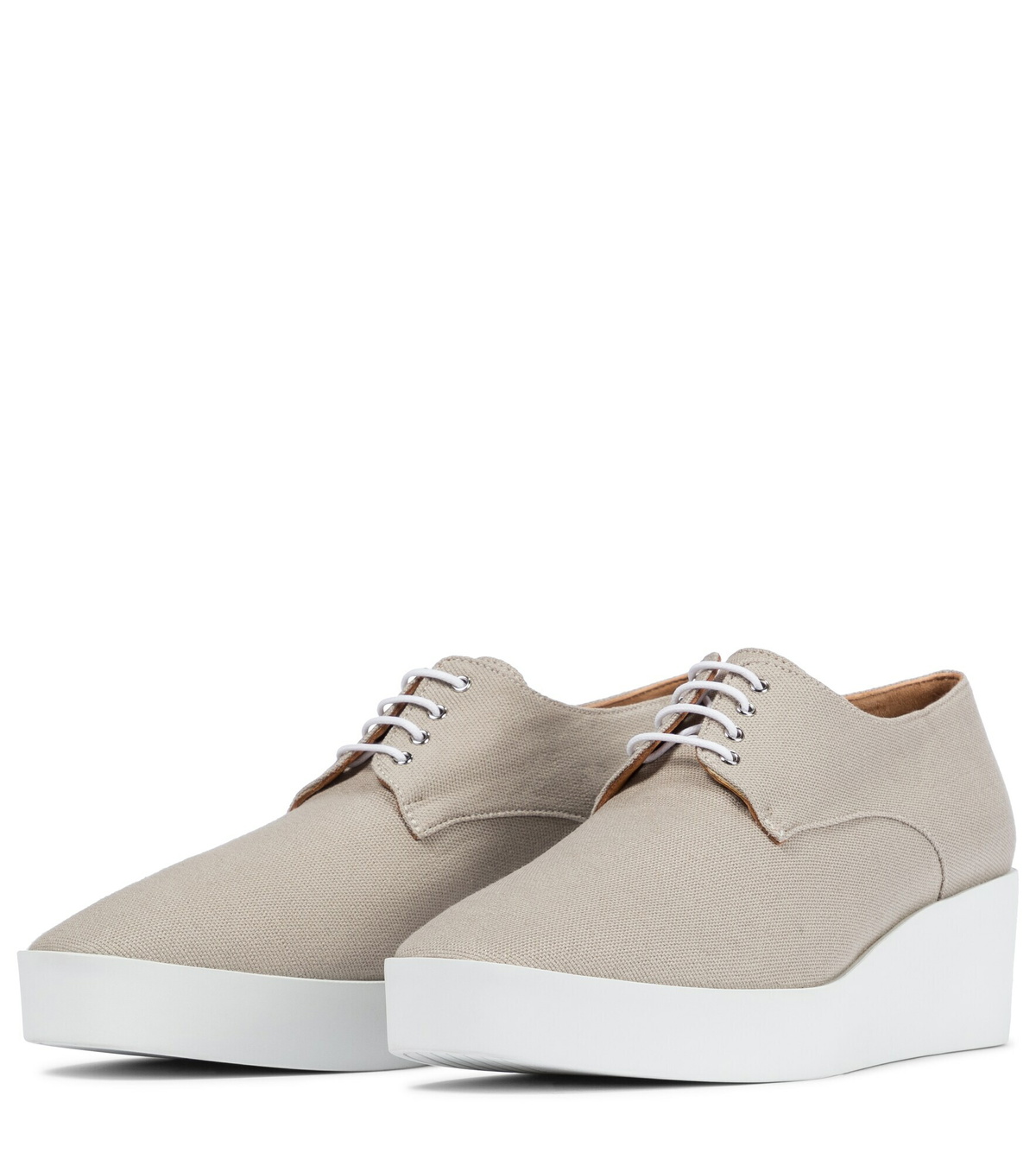 Clergerie - Lindsi platform canvas Derby shoes