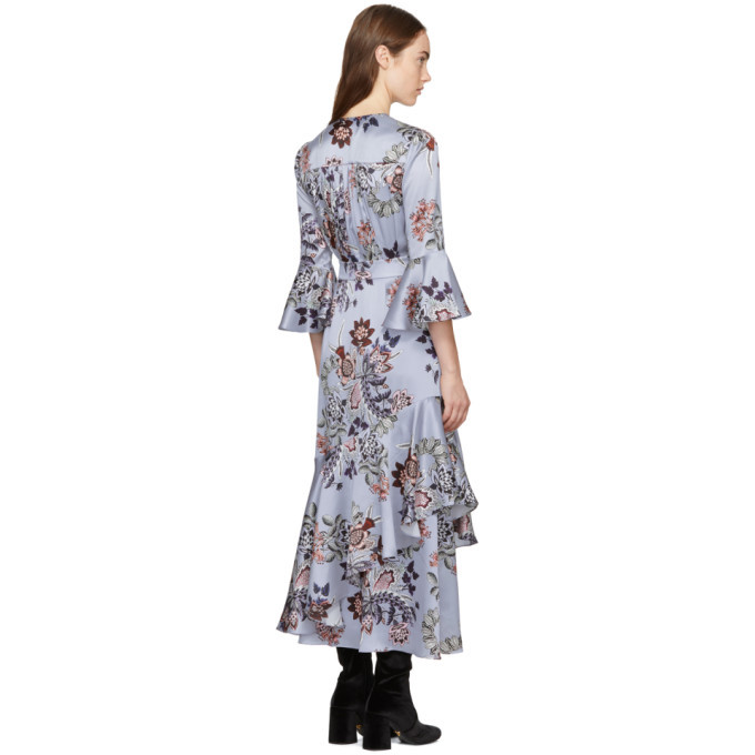 Erdem Blue Florence Dress Erdem