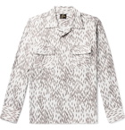 Needles - Camp-Collar Printed Sateen Shirt - Ivory