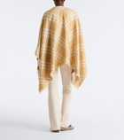 Burberry Burberry Check wool, silk, and cashmere cape