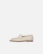 Pinko Nappa Leather Moccasins With Logo Yoghurt