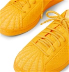 ADIDAS ORIGINALS - Pharrell Williams Superstar Embroidered Primeknit Sneakers - Yellow
