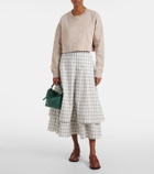 Loewe Anagram cropped cotton jersey sweatshirt