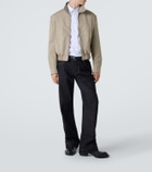 McQueen Logo cotton gabardine jacket