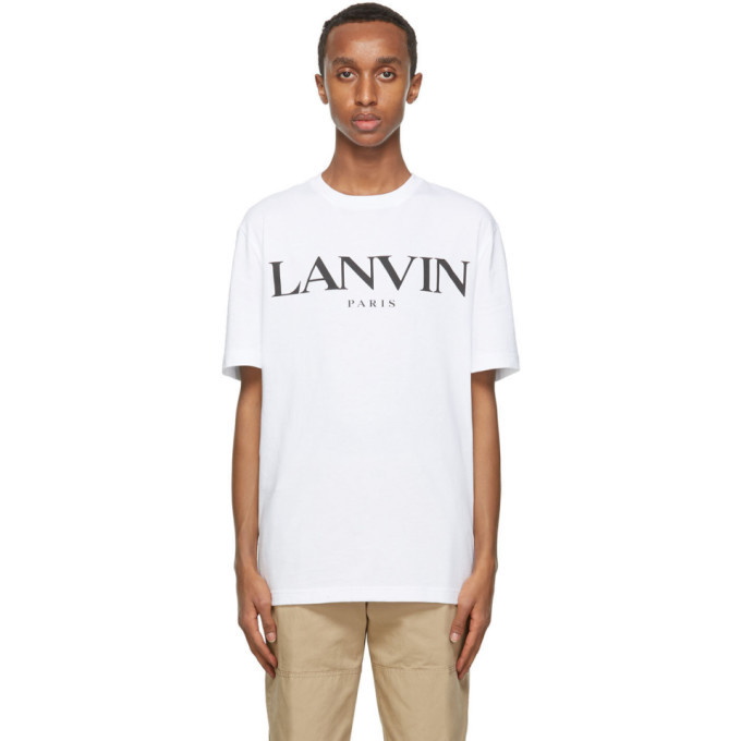 Photo: Lanvin White Logo T-Shirt