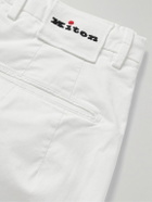 Kiton - Slim-Fit Stretch-Cotton Shorts - White