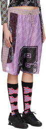 Chopova Lowena Purple Basketball Shorts