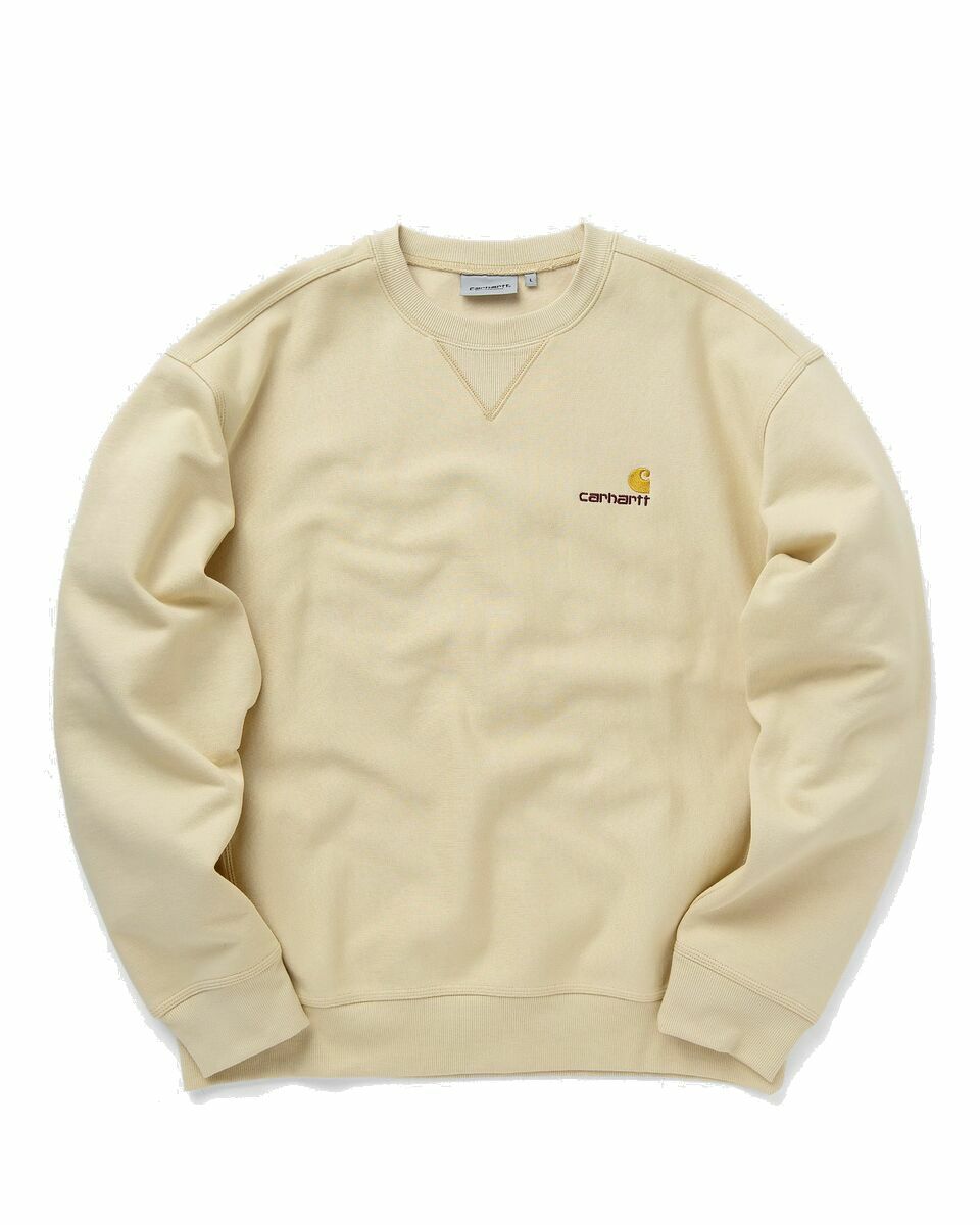 Carhartt Wip American Script Sweat Beige - Mens - Sweatshirts Carhartt WIP